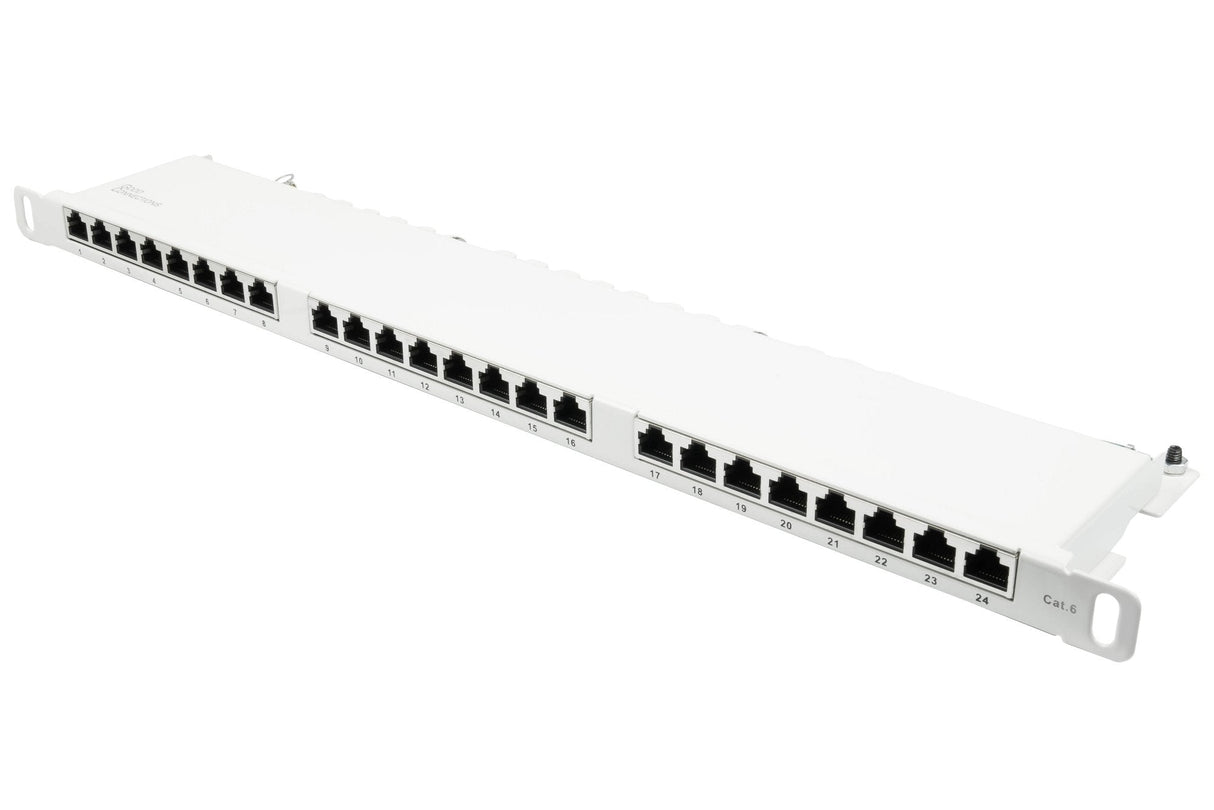 Good Connections Patchpanel 19"Cat. 6 24-P. 0,5he Reinweiss