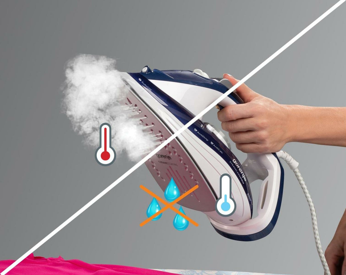 EAN 3838782404733 - Gorenje SIH2600BLC plancha Plancha a vapor Suela de cerámica 2600 W Azul imagen 5