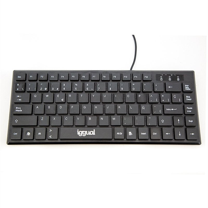 Iggual Teclado Usb Compacto Tkl Slim Tkl-Usb Negro