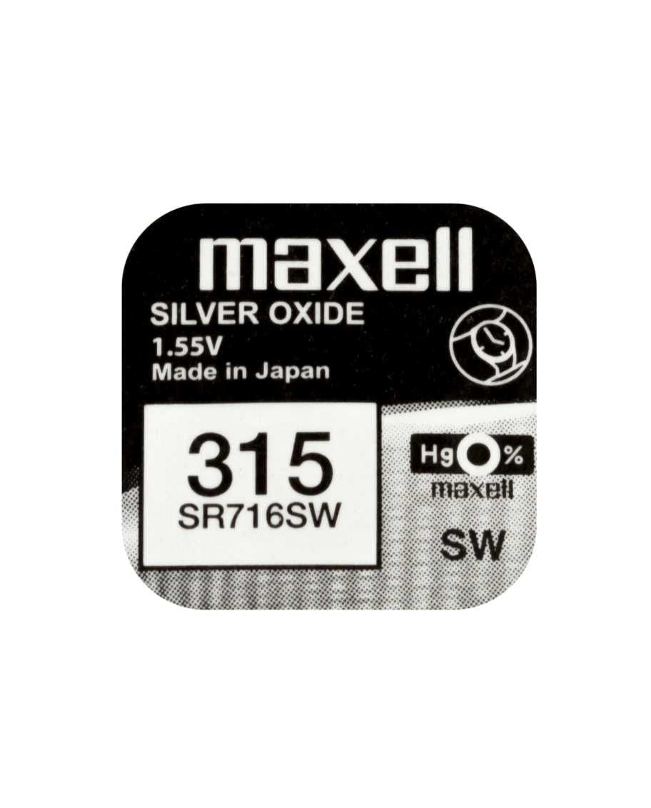 Maxell Pila Oxido Plata (315) Sr716sw Blister*1 Eu 0% Mercurio