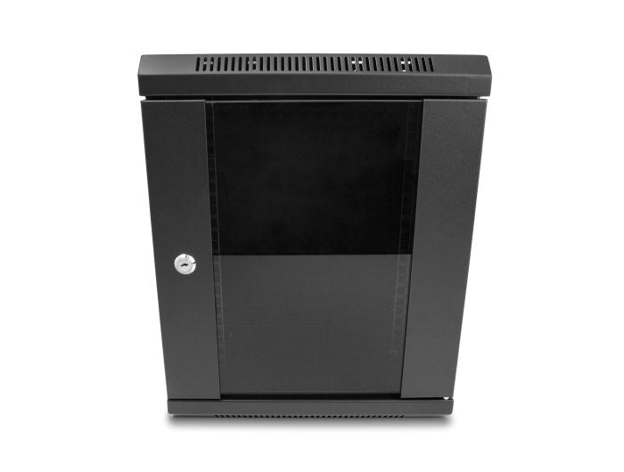 Delock 43418 Gabinete De Red De 10" Con Puerta De Vidrio 8u Negro