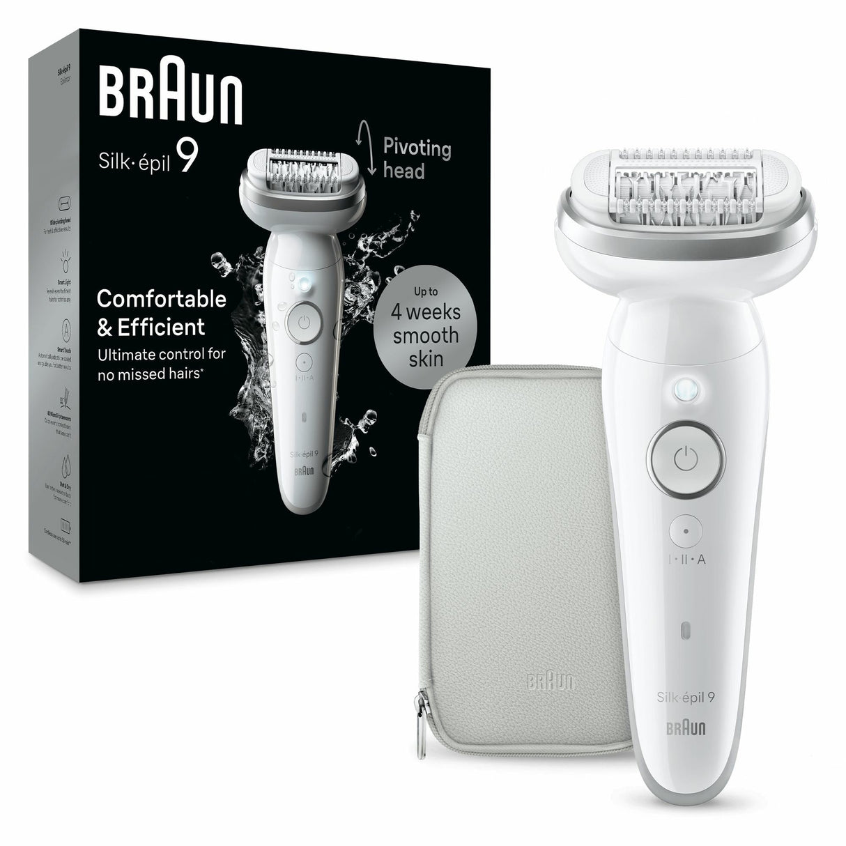 EAN 7500435225236 - Braun Silk-épil 9 9-011 40 pinzas Plata, Blanco imagen 1