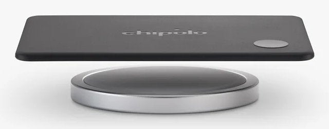 Chipolo Card Rechargeable Tracking Card Compatible With Apple Find My On Iphone (Carbón)