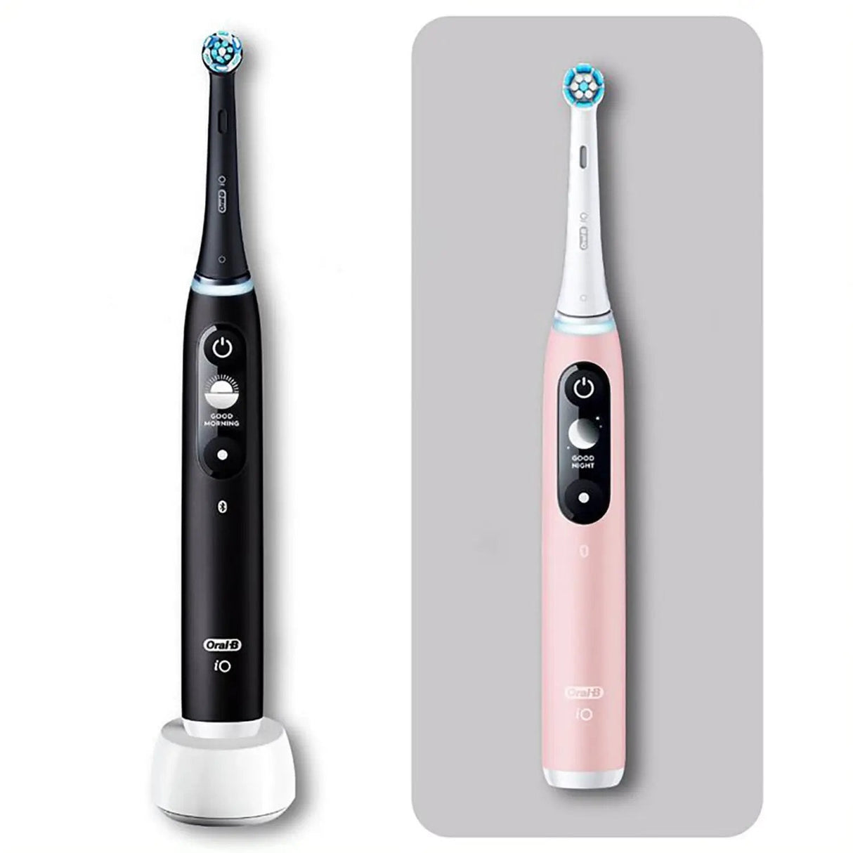 Oral-B Io Duo Adulto Cepillo Dental Vibratorio Negro, Rosa
