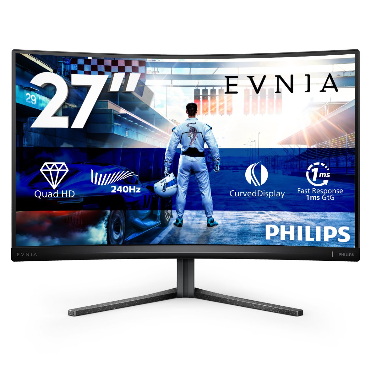 EAN 8712581799540 - Philips 27M2C5500W/00 pantalla para PC 68,6 cm (27") 2560 x 1440 Pixeles Quad HD LCD Gris imagen 2