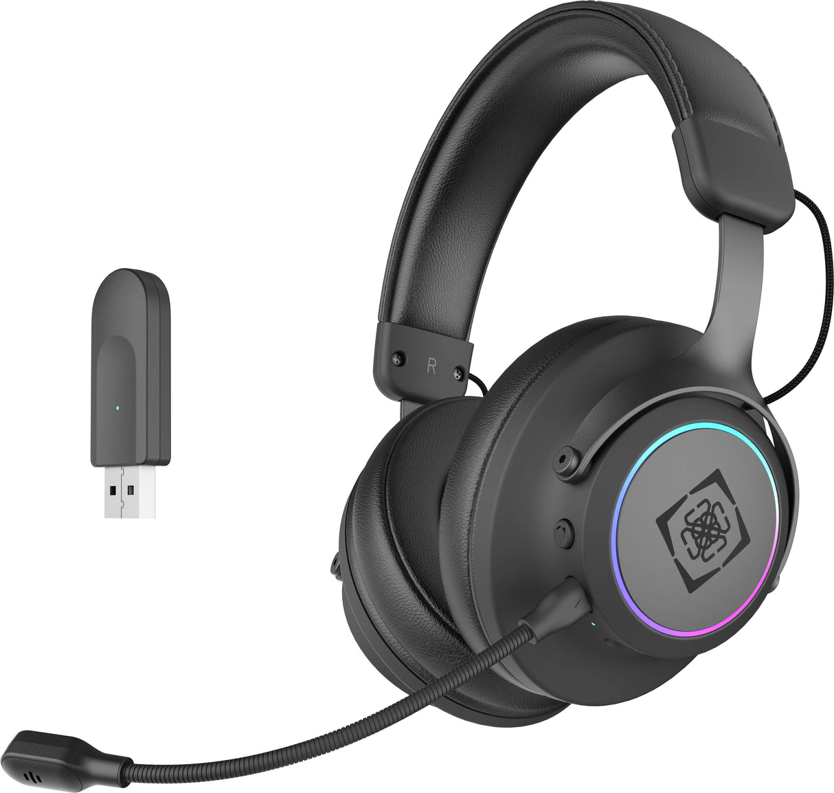 Deltaco Dh440 Gaming Headset Wireless Usb Rgb 7.1 Sur. Sw