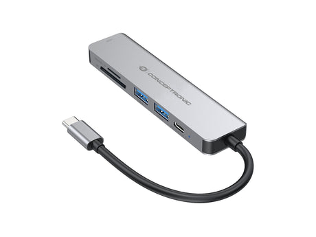 EAN 4015867222812 - Conceptronic DONN02G base para portátil y replicador de puertos USB 3.2 Gen 1 (3.1 Gen 1) Type-C Aluminio imagen 8