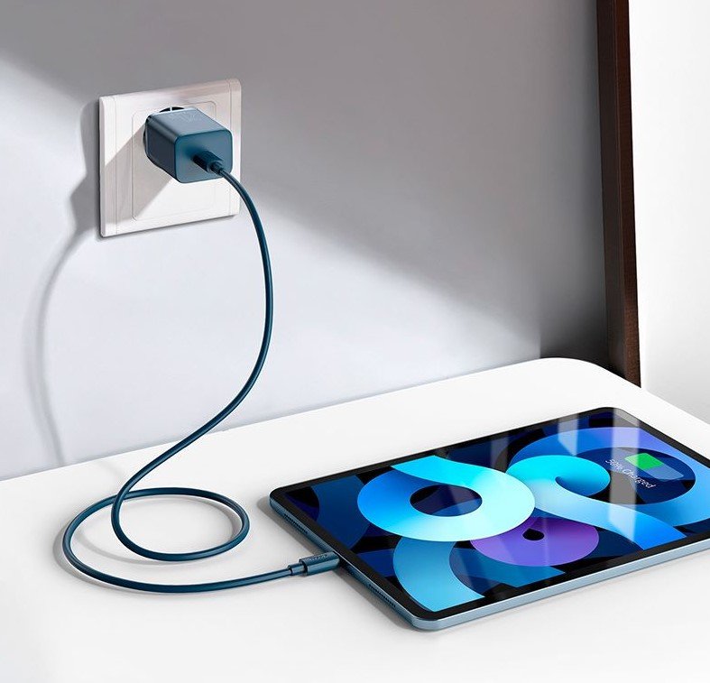 Baseus Travel Charger Set Super Si 1c Pd Fast Charger 20w Blue Eu (Ccsup-B03)