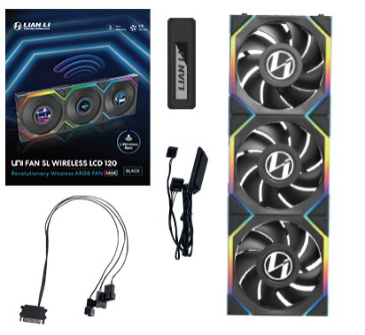 Ventilador 120x120 Lian Li Unifan Sl Wireless Lcd Black