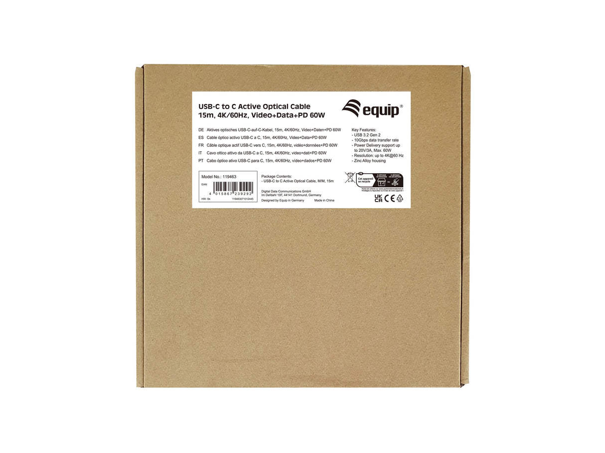 EAN 4015867239292 - Equip 119463 cable USB USB 3.2 Gen 2 (3.1 Gen 2) USB C Negro imagen 5