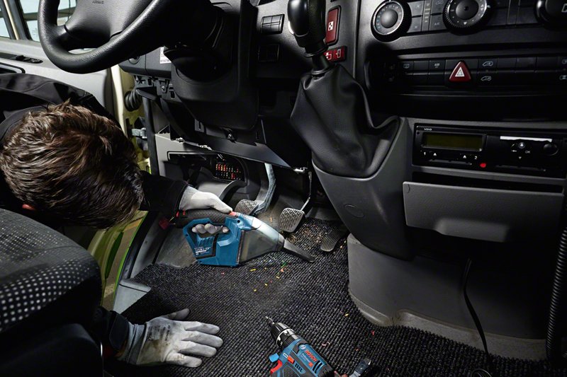 Aspirador Bosch Professional Inalámbrico De Mano Gas 12v-Li, Aspirador De Mano Azul, Caja, Sin Batería Ni Cargador 06019e3000