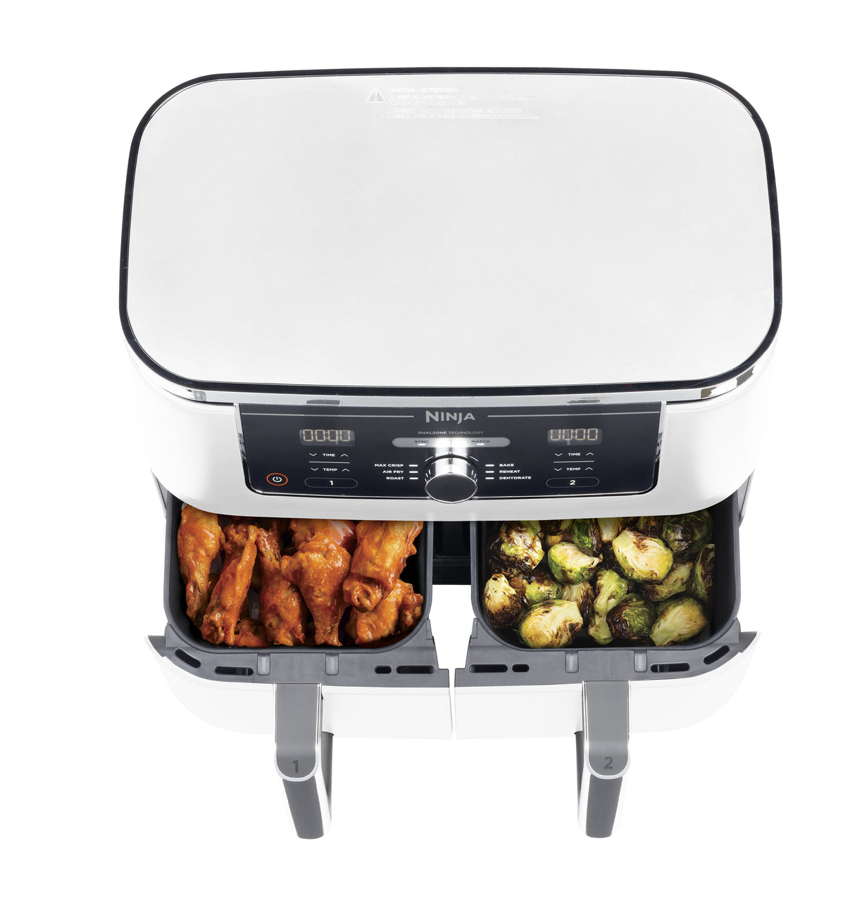 EAN 0622356261180 - Ninja AF400EU Doble 9,5 L Independiente 2470 W Freidora de aire caliente Blanco imagen 7