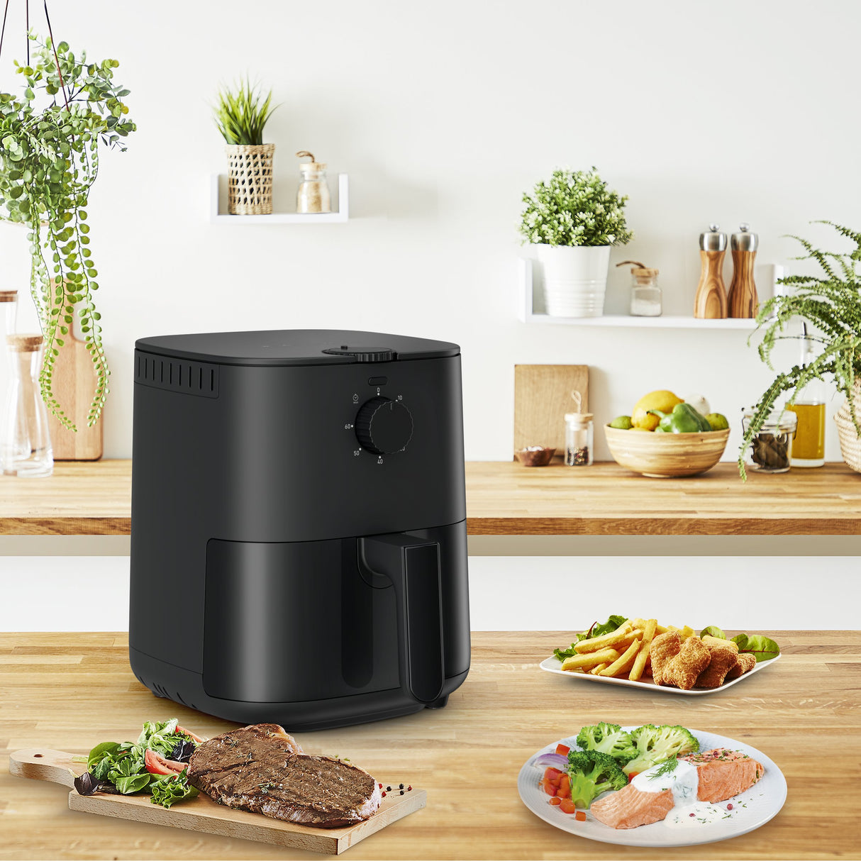 EAN 3045387248307 - Tefal Easy Fry EY1308 Sencillo 3,5 L Independiente 1030 W Freidora de aire caliente Negro imagen 11