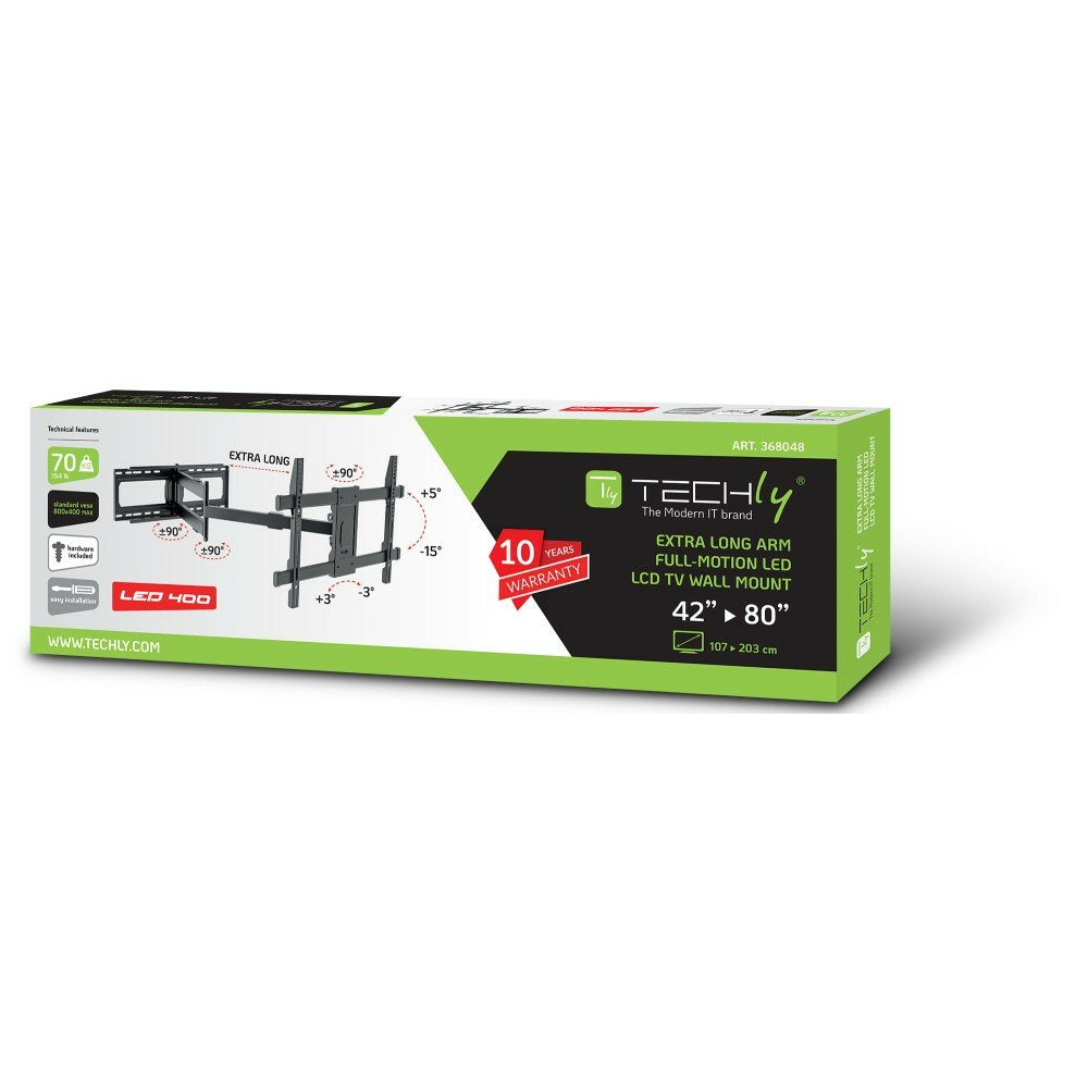 EAN 8059018368048 - Techly ICA-PLB-721 soporte para TV 2,03 m (80") Negro imagen 2