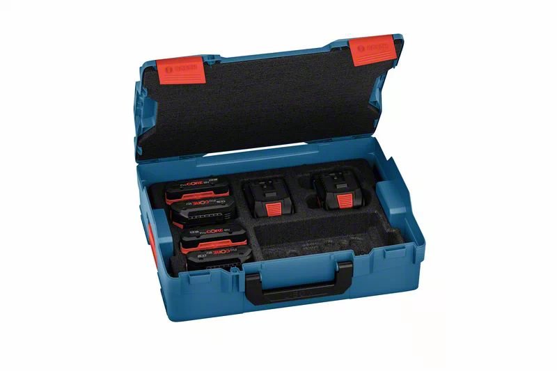 Bosch Professional 4x Batería Procore 18v 4.0ah + 2x Batería Procore 18v 8.0ah Professional Azul/Negro, L-Boxx, Ampshare Alliance 1600a02a2t