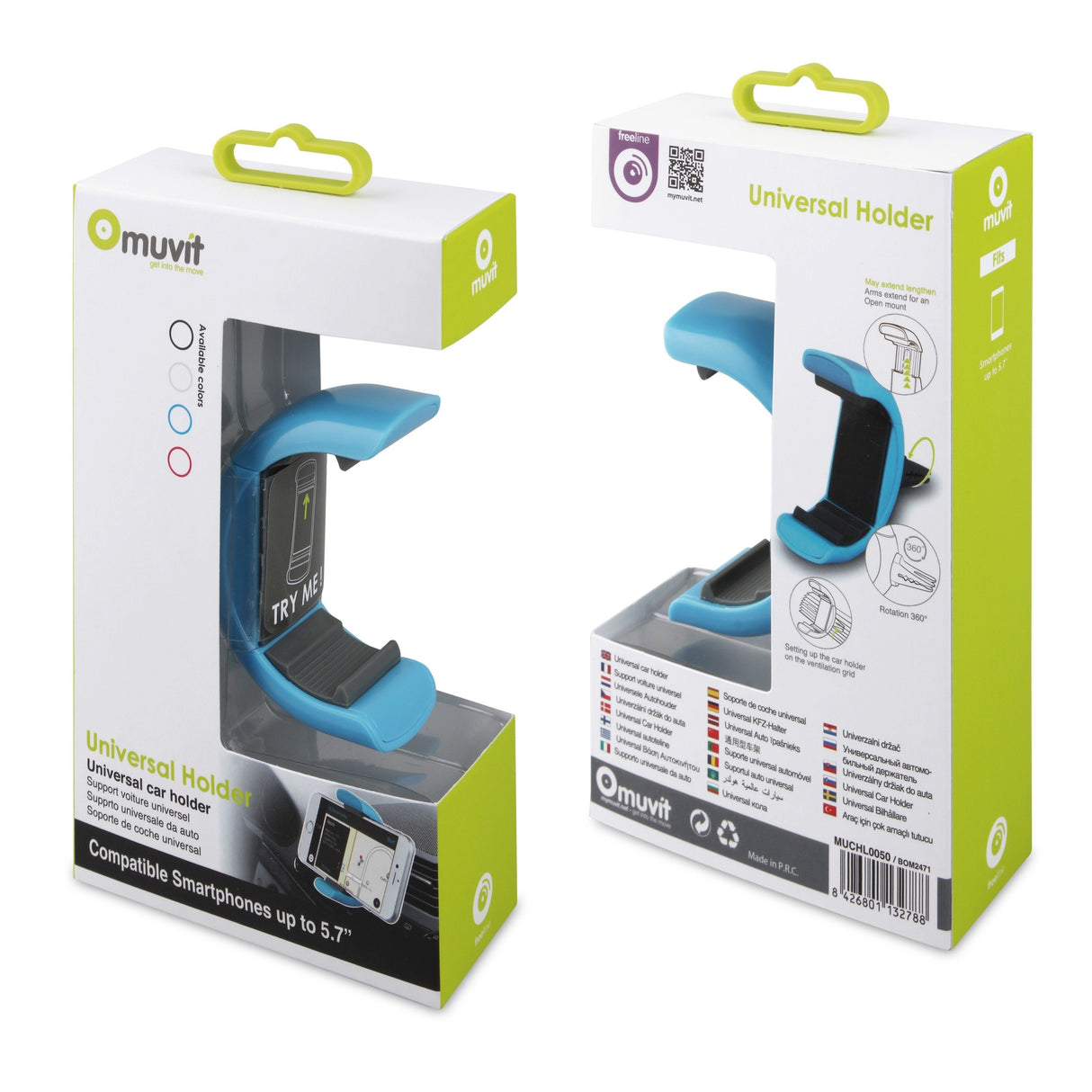 EAN 8426801132788 - Muvit MUCHL0050 soporte Soporte pasivo Teléfono móvil/smartphone Azul imagen 3
