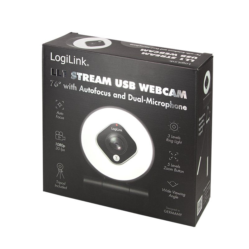 EAN 4052792064766 - LogiLink UA0384 cámara web 2 MP 1920 x 1080 Pixeles USB 2.0 Negro, Blanco imagen 9