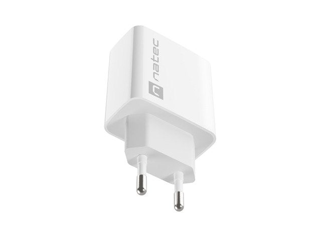 Cargador Usb Natec Ribera Usb-C 20w Pd Blanco