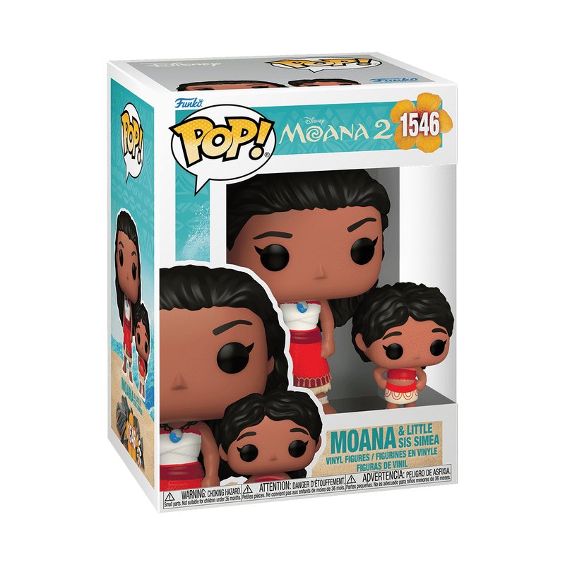 Funko Pop Moana Moana And Little Sis Simea 1546 - Moana 2 - Disney Princesas - 889698797368