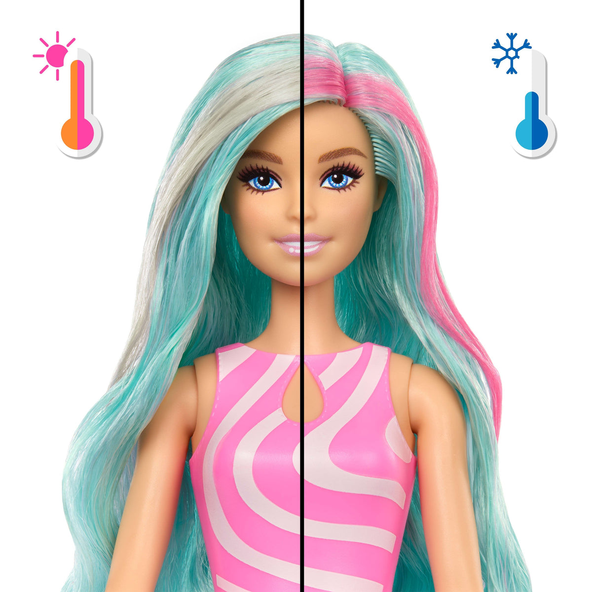Muñeca Granizado De Mar Copa Azul Pop Reveal Barbie