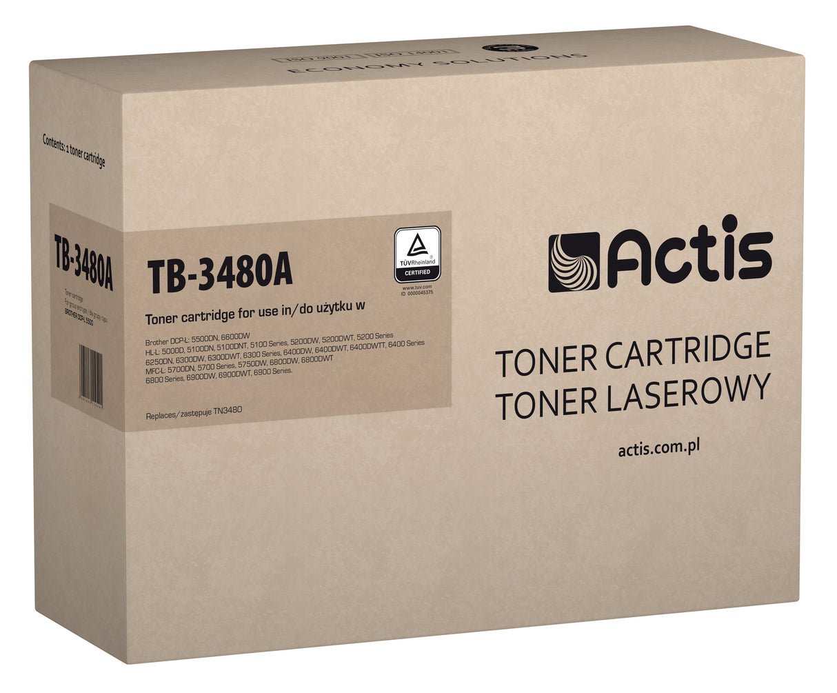 EAN 5901443110491 - Actis TB-3480A toner do Brother TN-3480 nowy - Kompatibel - Tonereinheit cartucho de tóner 1 pieza(s) Com imagen 1