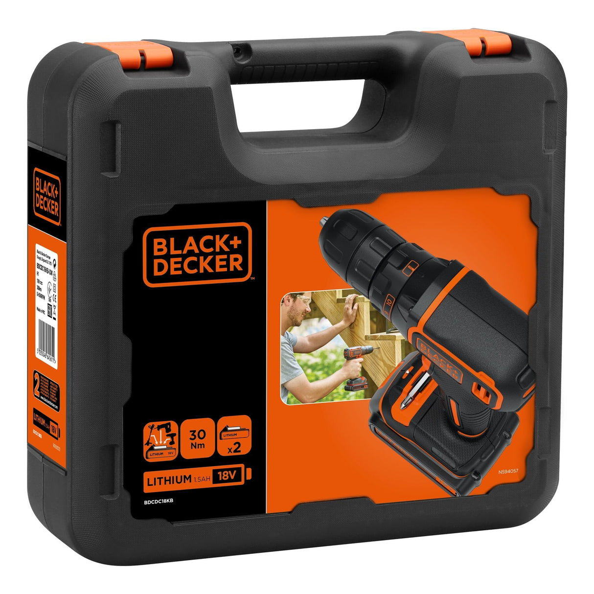 Black & Decker Bdcdc18kb Negro, Naranja