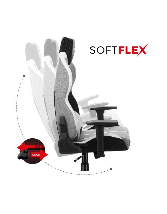 EAN 5903796013313 - Huzaro Force 7.9 Silla para videojuegos de PC Asiento (de seguridad) de butaca Gris imagen 7