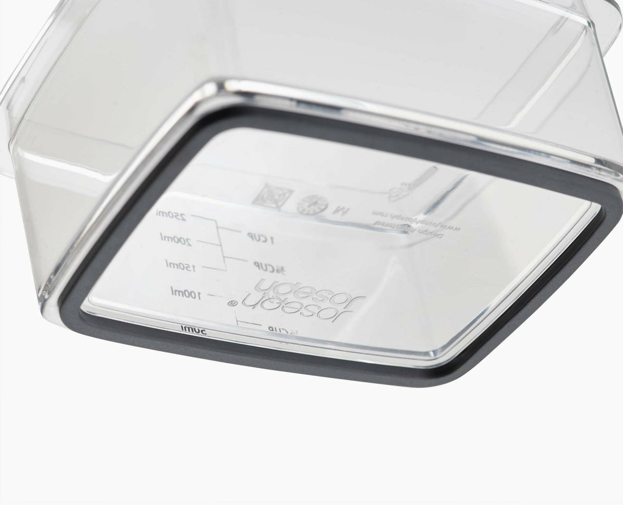 Joseph Joseph 20225 Cortador De Verduras En Espiral O Rallador Manual Caja Ralladora Acero Inoxidable, Transparente, Blanco