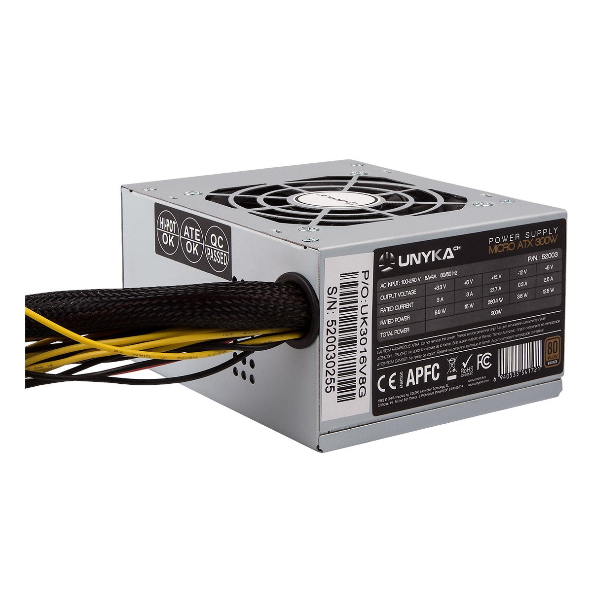 Fuente De Alimentación Unyka Sfx 300w 80+ Bronce 52003
