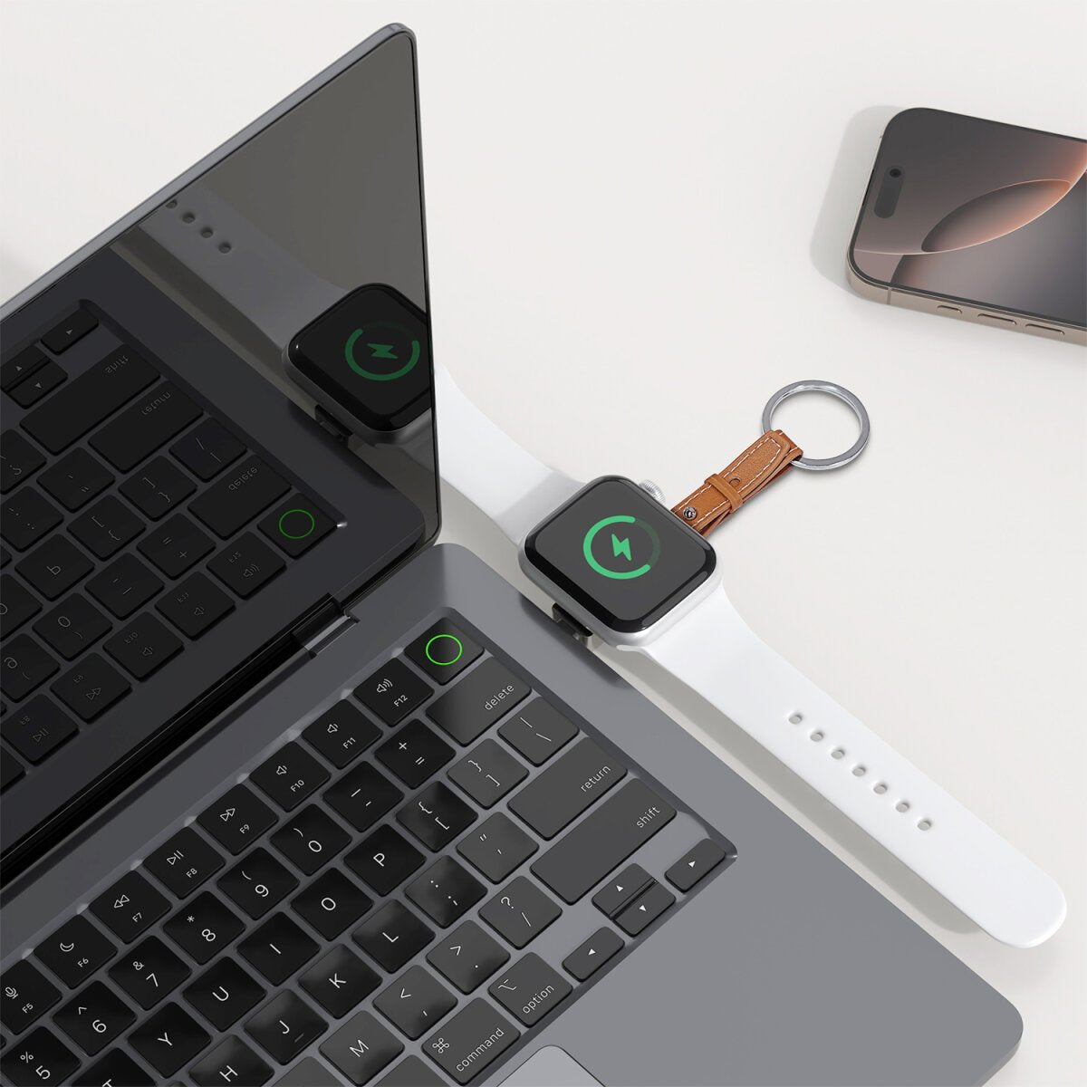 EAN 4252011911479 - 4smarts 541476 cargador de dispositivo móvil Reloj inteligente Marrón, Plata, Blanco USB Cargador inalámb imagen 8