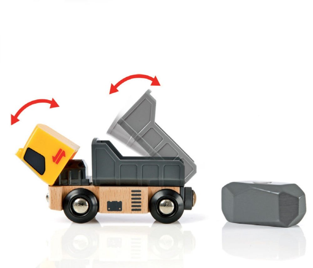 Brio World World Roads & Rails Juego De Carga De Piedras, Tren 33210
