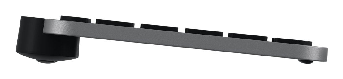 Teclado Alemán Logitech Mx Keys S For Mac Oficina Rf Wireless + Bluetooth Qwertz Aluminio, Negro