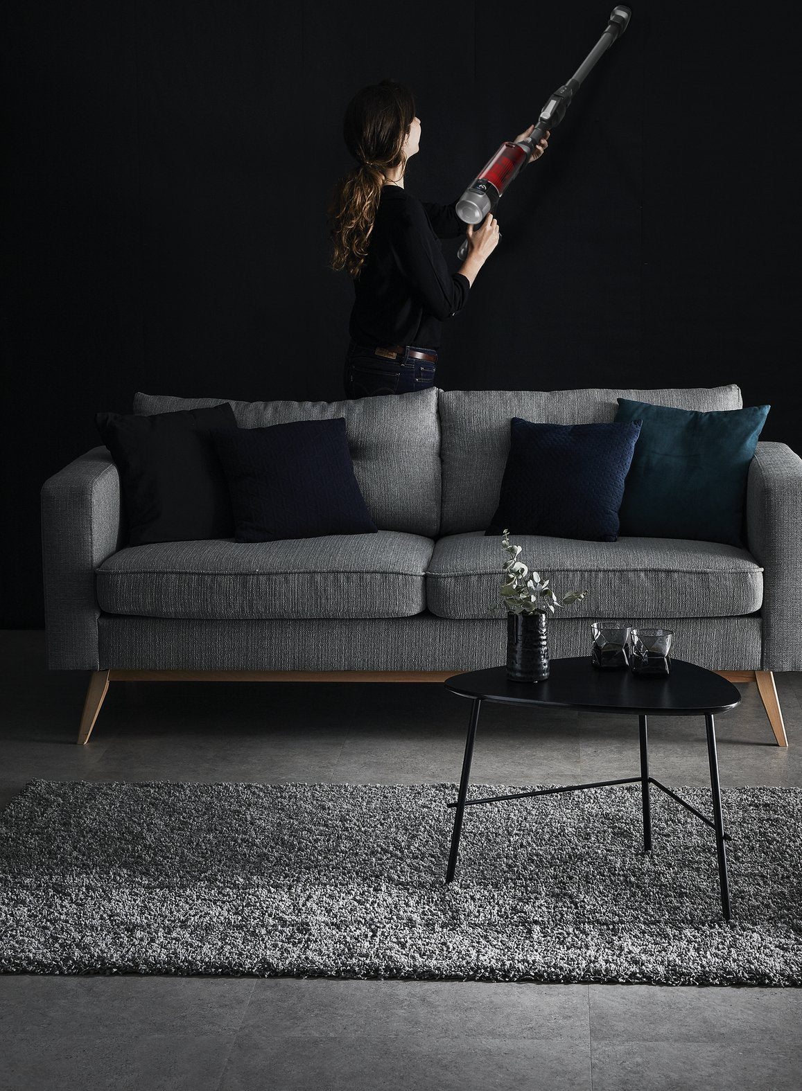 Aspirador Rowenta Rh2078 Vertical Negro/Rojo