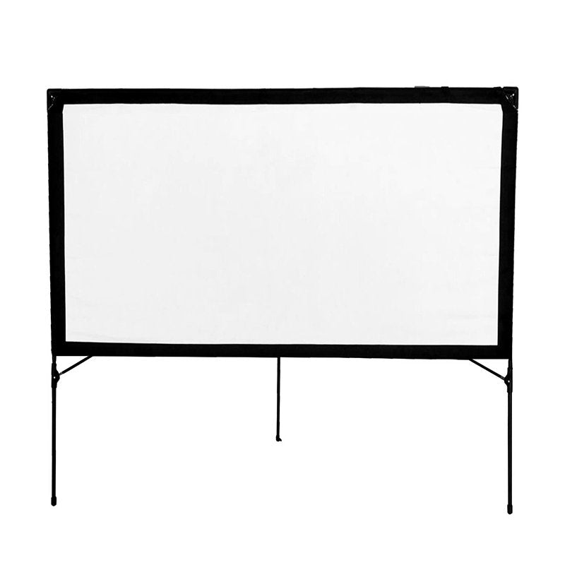 Approx Pantalla De Proyeccion Portatil 77? - Superficie De Tela Blanco Mate - Para Interior Y Exterior - Formato 16:9 -