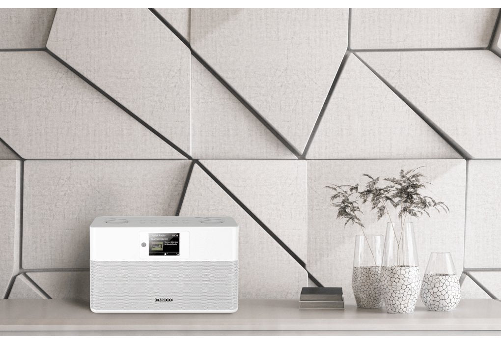 Kenwood Cr-M80dab Dab+ Radio, Grosses Tft Farbdisplay, Bluetooth Blanco