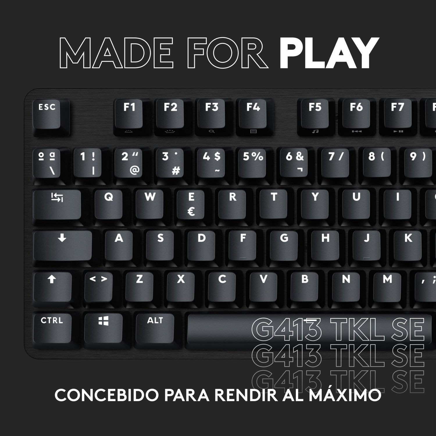Teclado Español Logitech G G413 Tkl Se Usb Qwerty Negro