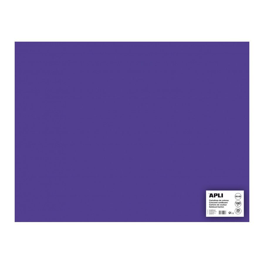 Apli Cartulina 50x65cm 170gr Pack De 25h Morado