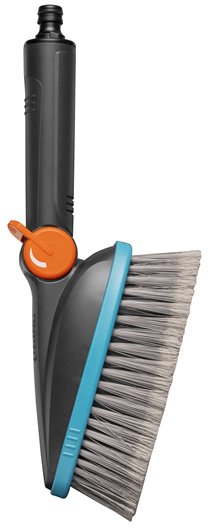 Gardena Cepillo De Mano Cleansystem M Suave, Cepillo De Lavado Gris/Turquesa, Banda De Plástico Suave En Todo El Perímetro 18842-20