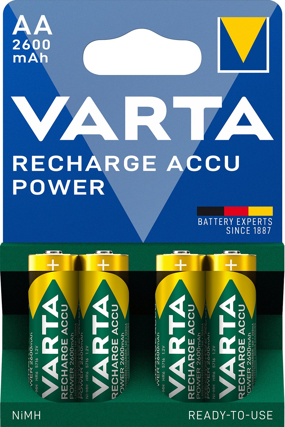 Varta Pila Recargable Power Aa Hr6 2600mah 4st.