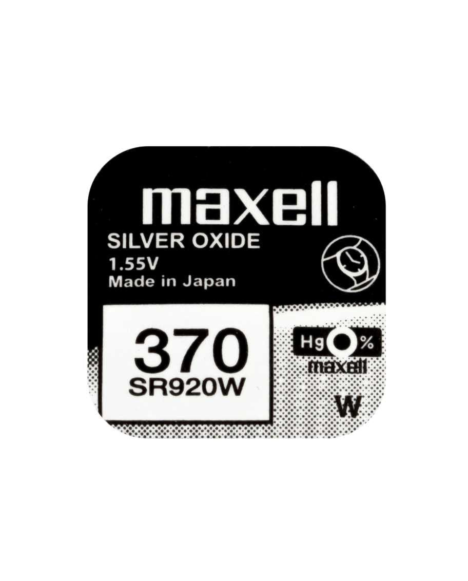 Maxell Pila Oxido Plata (370) Sr920w Blister*1 Eu 0% Mercurio