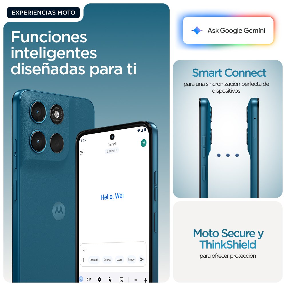 Motorola Moto G57 Power 17,1 Cm (6.72") Sim Doble Android 16.0 5g Usb Tipo C 12 Gb 256 Gb 7000 Mah Azul