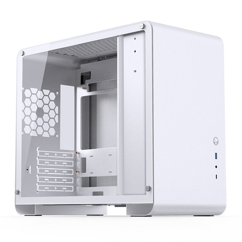 Jonsbo U4 Mini Micro-Atx-Carcasa, Tempered Glass - Blanco