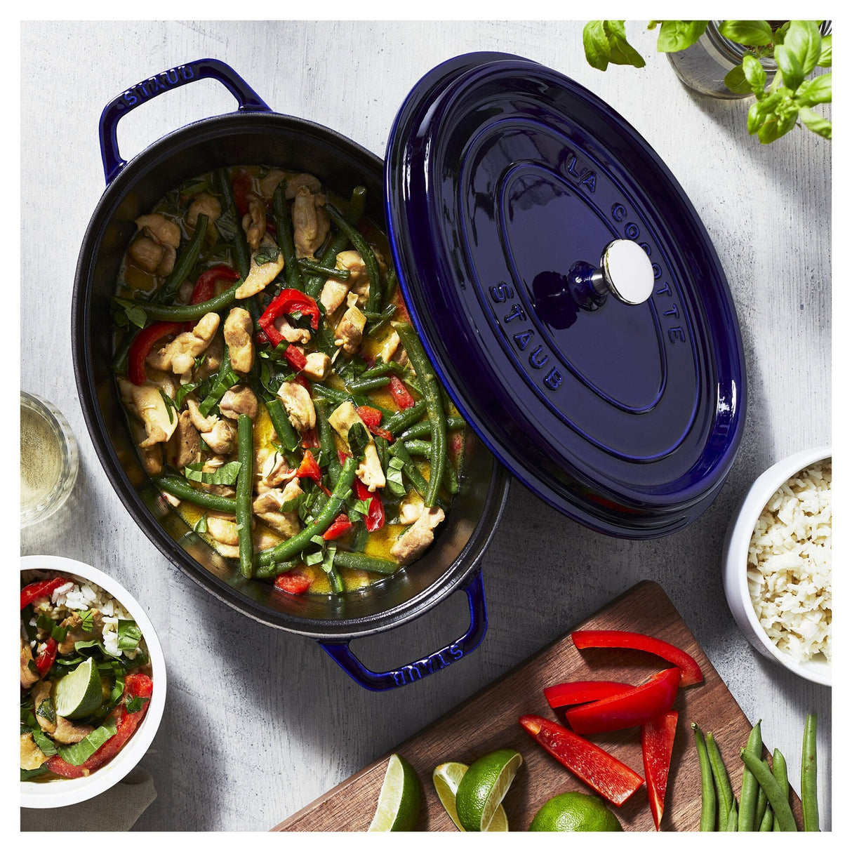 Sartén Staub Cocotte, Azul, Hierro Fundido, 4,25 L, 1 Pieza(S), 29 Cm