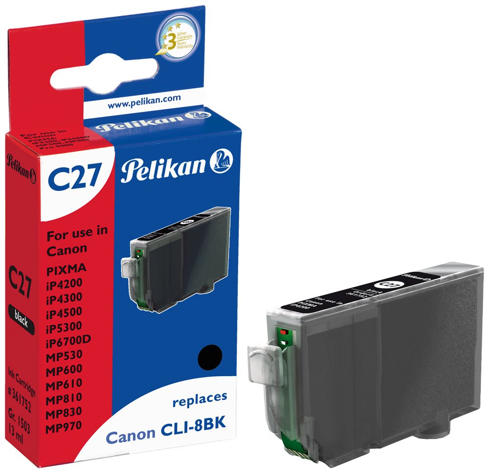 Pelikan Cartucho Canon C27 Cli8 Bk Negro Compatible
