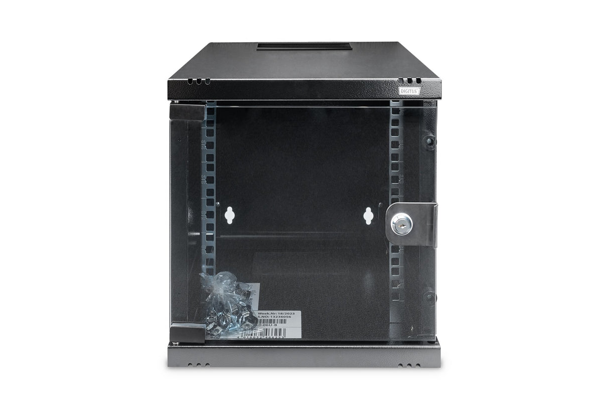 EAN 4016032466253 - Digitus DN-10-06U-B armario rack 6U Bastidor de pared Negro imagen 2