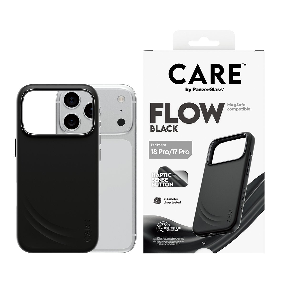 Care By Panzerglass Flow Case Negro M. Magsafe Iphone 17 Pro