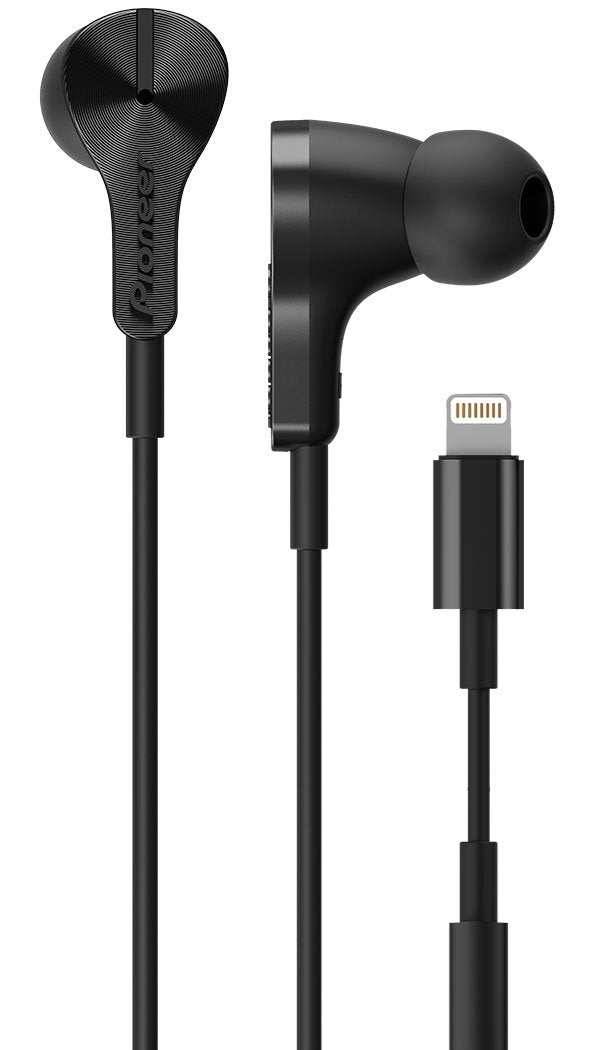 Auriculares Pioneer Rayz Plus Lightning Negro In-Ear Con Micrófono