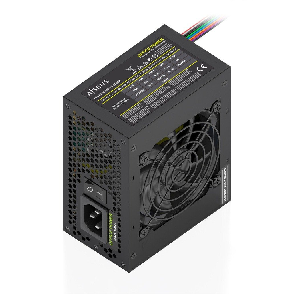 EAN 8435739905142 - AISENS ASPC-500SFX-SEOBK unidad de fuente de alimentación 20+4 pin ATX Negro imagen 1