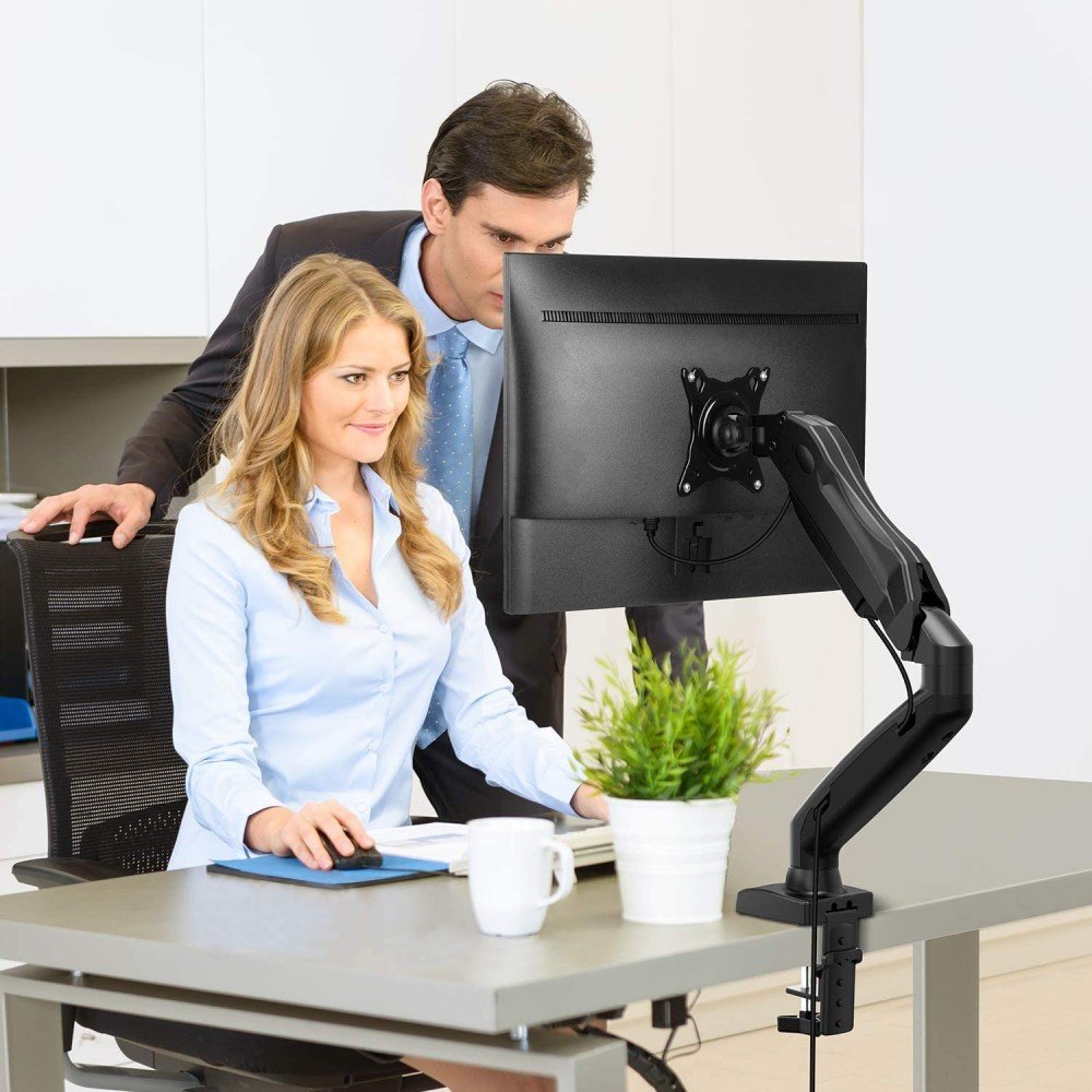EAN 8051128102857 - Techly ICA-LCD 514 soporte para monitor 68,6 cm (27") Escritorio Negro imagen 8
