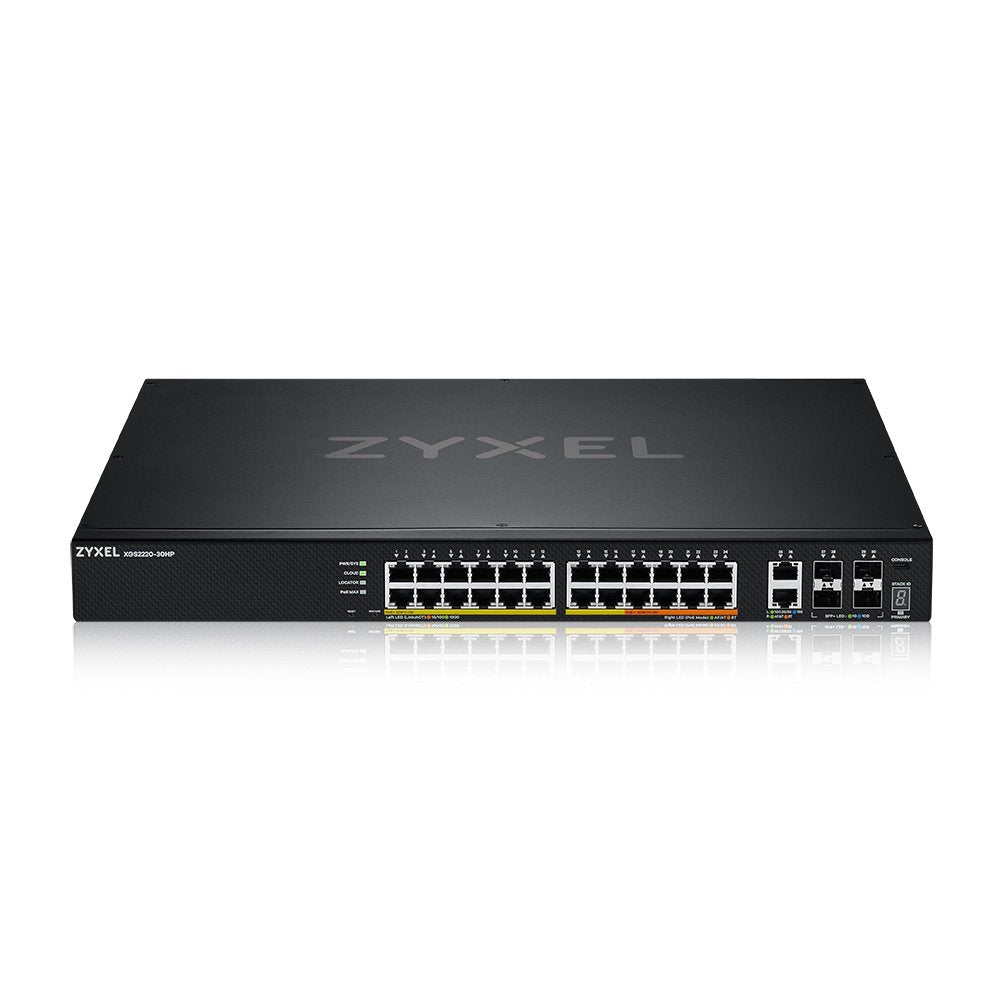 Zyxel Xgs2220-30hp Gestionado L3 Gigabit Ethernet (10/100/1000) Energía Sobre Ethernet (Poe) Negro